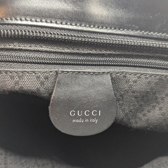 Gucci Black Nylon and Leather Trim Tote Bag - Picture 15 of 16